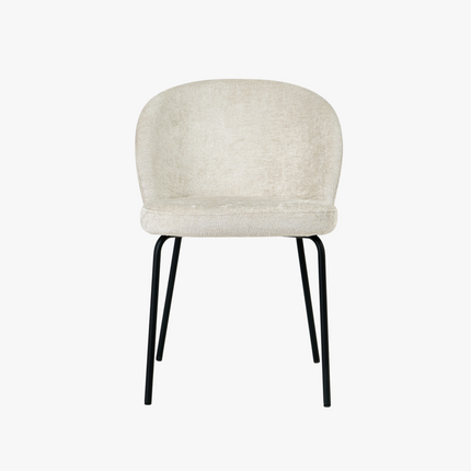 Cato Eetkamerstoel - Beige - Stof