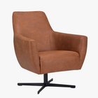 Røff Fauteuil - Camel - Microleder