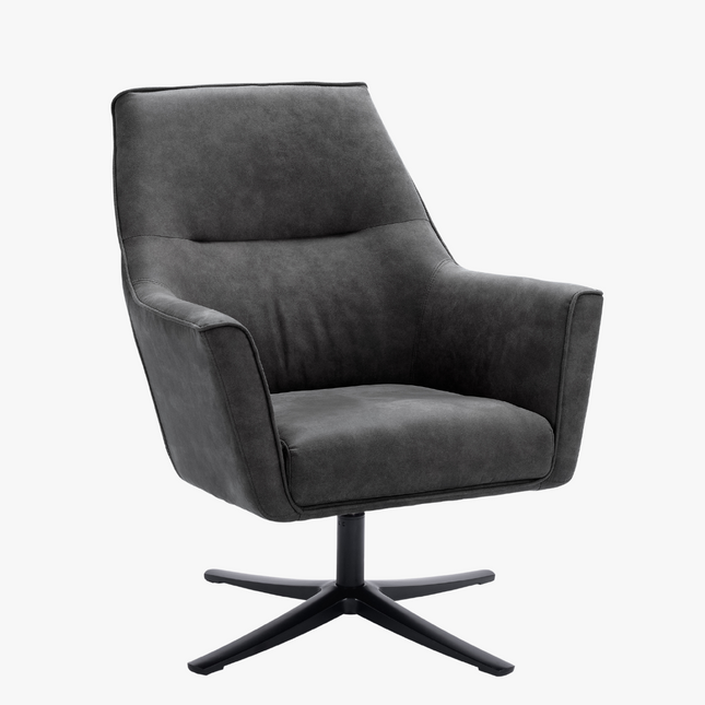 Nord Fauteuil - Grafiet - Microleder - NØBLE