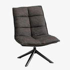 Flo Fauteuil - Antraciet - Microleder