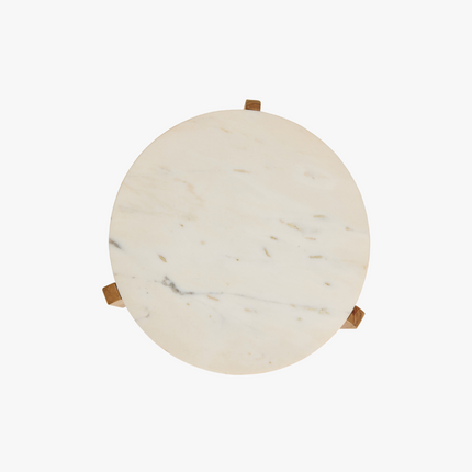 Levi Bijzettafel - Lichtbruin - ø39cm