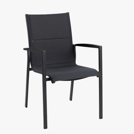 Tiera outdoor - Foxx Alu Stackable Chair Charcoal