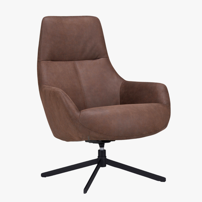 Hav Fauteuil - Bruin - microleder - NØBLE