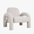 Kasper Fauteuil - Naturel - Bouclé