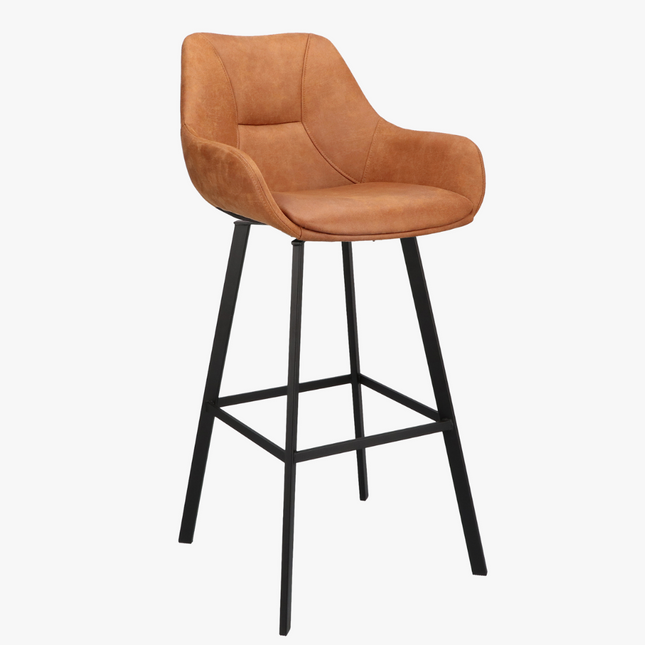 Tromsø barkruk - Camel - ZH 80 - Microleder - NØBLE