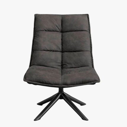 Flo Fauteuil - Antraciet - Microleder