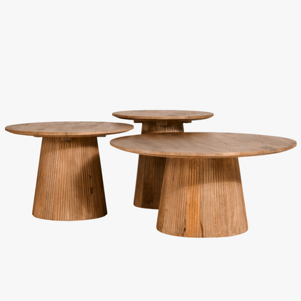 Max Bijzettafel - Lichtbruin - ø60cm