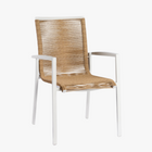 Tiera outdoor - Foxx Alu Rope Stackable Chair Creme White
