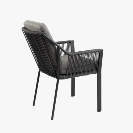 Elin tuinstoel - Antraciet - Stapelbaar - Tierra Outdoor