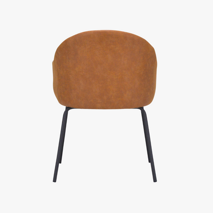Finn Eetkamerstoel - Camel - Microleder