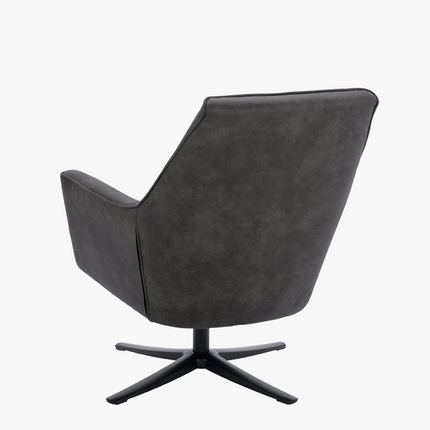 Nord Fauteuil - Grafiet - Microleder