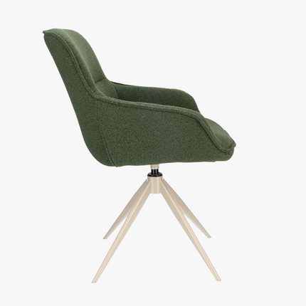 Stellan Eetkamerstoel - Groen - Mose