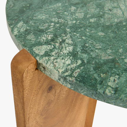 Levi Bijzettafel - Groen - ø39cm