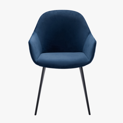 Olav Eetkamerstoel - Blauw - Velvet