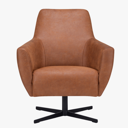 Røff Fauteuil - Camel - Microleder