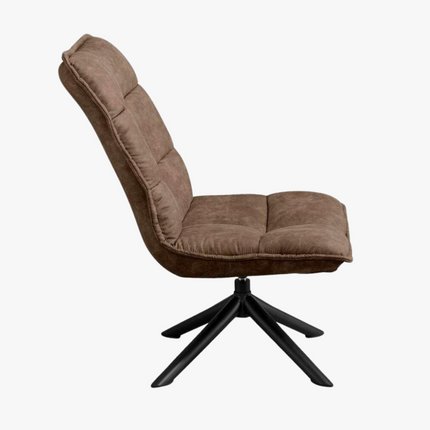 Flo Fauteuil - Taupe - Microleder