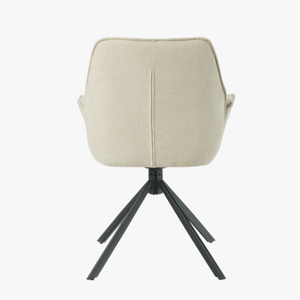Teun Eetkamerstoel - Beige - Stof