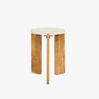Levi Bijzettafel - Lichtbruin - ø39cm - NØBLE