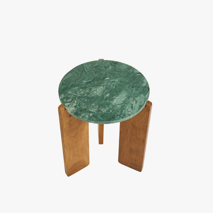 Levi Bijzettafel - Groen - ø39cm