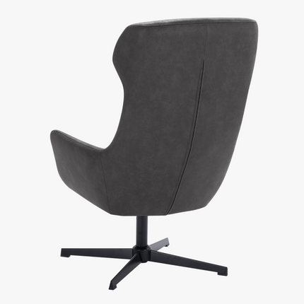Sol Fauteuil - Antraciet - Microleder