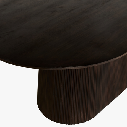 Lunelle Eettafel - Donkerbruin - 200 cm