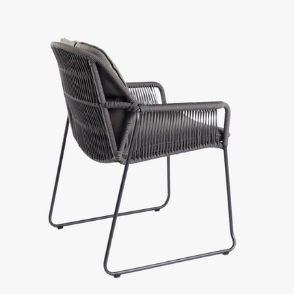 Tiera outdoor - Rivera Dining Stackable Chair Charcoal