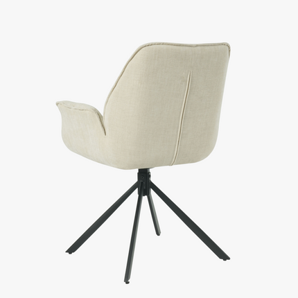 Teun Eetkamerstoel - Beige - Stof