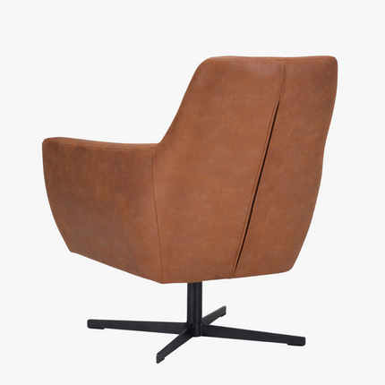 Røff Fauteuil - Camel - Microleder