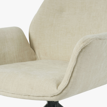 Teun Eetkamerstoel - Beige - Stof