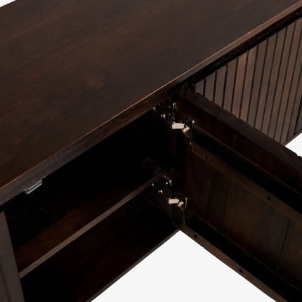 Noah Tv-meubel - Donkerbruin - 210 x43x56 cm