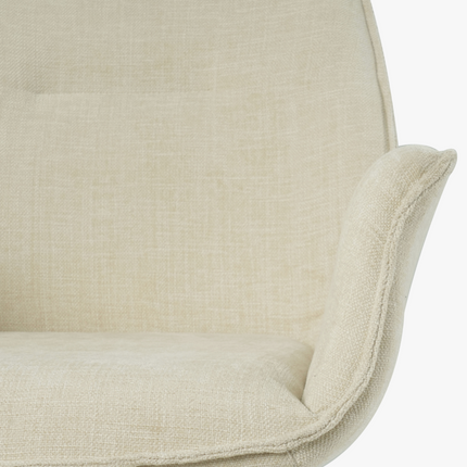 Teun Eetkamerstoel - Beige - Stof