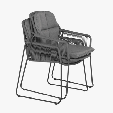 Tiera outdoor - Rivera Dining Stackable Chair Charcoal