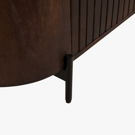 Noah Tv-meubel - Donkerbruin - 210 x43x56 cm