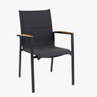 Tiera outdoor - Foxx Teak Stackable Chair Charcoal