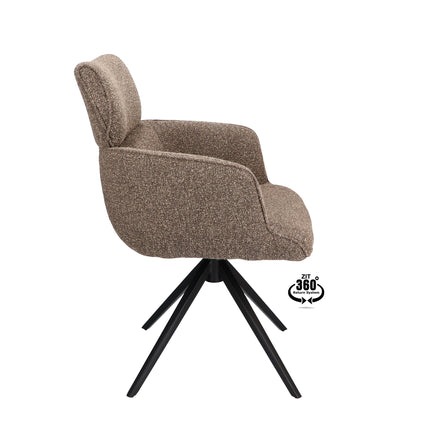 Nienke Eetkamerstoel - Sepia - Lodge