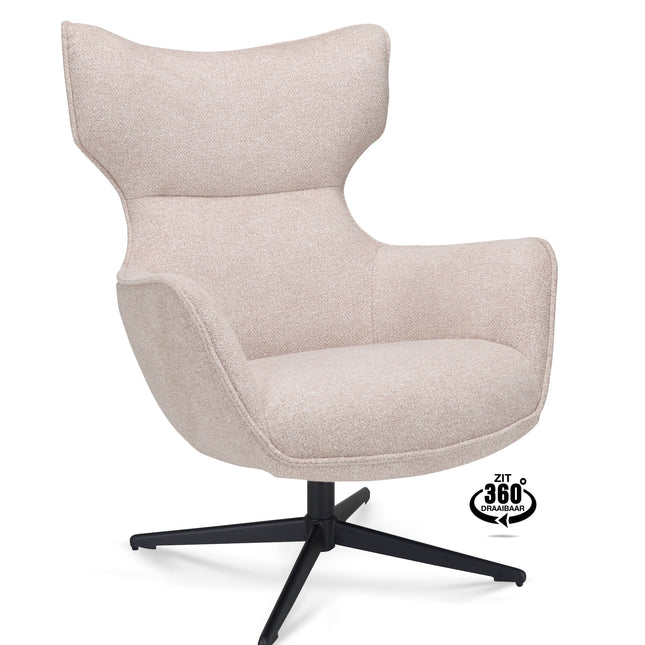 Harbour Fauteuil - Mocca - Stof leo