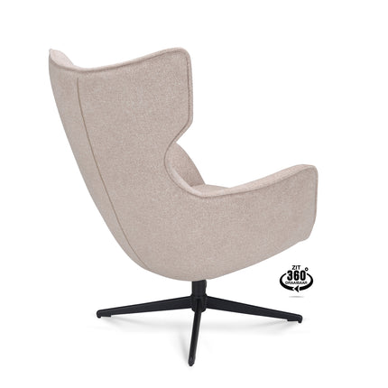 Harbour Fauteuil - Mocca - Stof leo