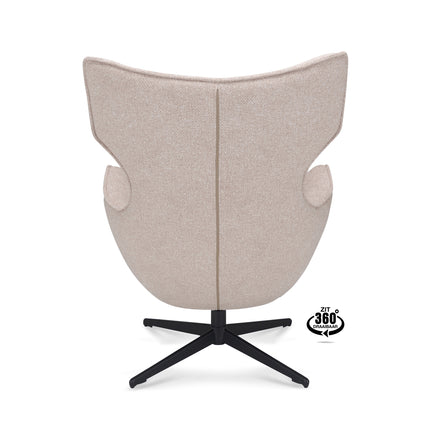 Harbour Fauteuil - Mocca - Stof leo