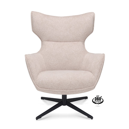 Harbour Fauteuil - Mocca - Stof leo