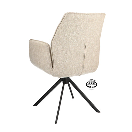Frey Eetkamerstoel - Beige - Lodge