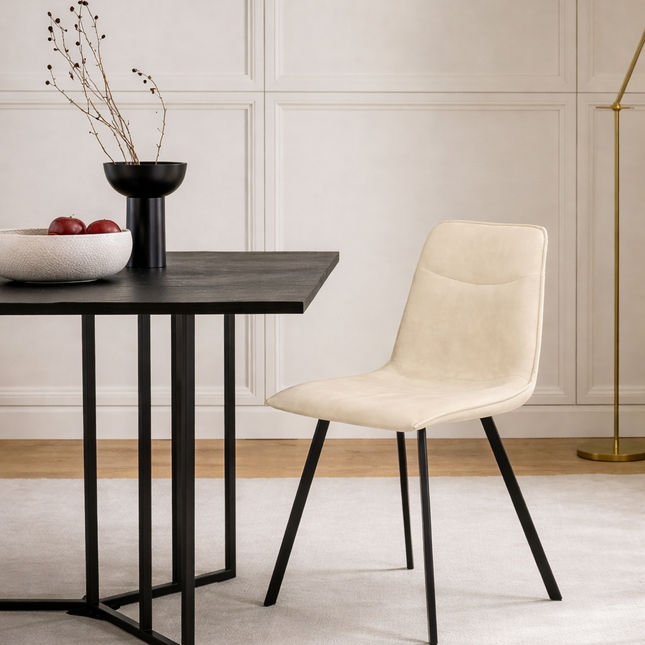 Viggo Eetkamerstoel - Linen - Adore - NØBLE