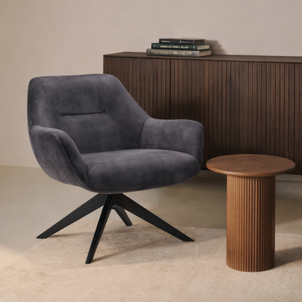 Fjell Fauteuil - Antraciet - Adore - NØBLE