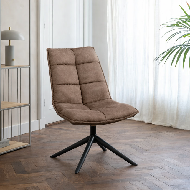 Flo Fauteuil - Taupe - Microleder