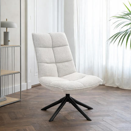 Flo Fauteuil - Beige - Bouclé