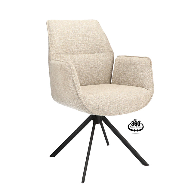 Frey Eetkamerstoel - Beige - Lodge