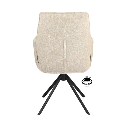 Frey Eetkamerstoel - Beige - Lodge