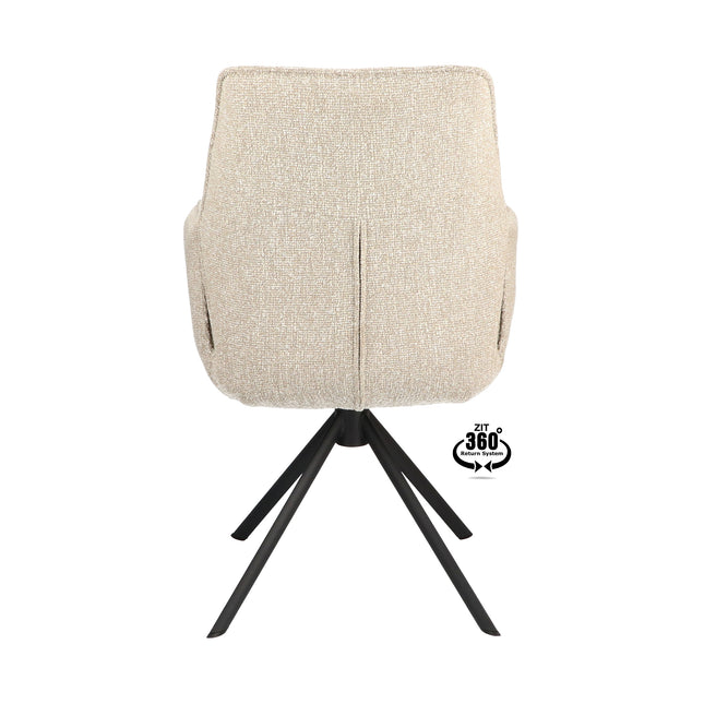Frey Eetkamerstoel - Beige - Lodge