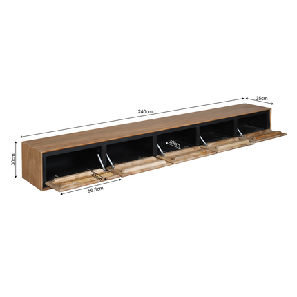Sydney Tv-meubel - Hout - 280 cm