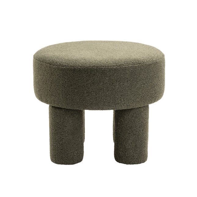 Poef Demi - Bouclé Groen