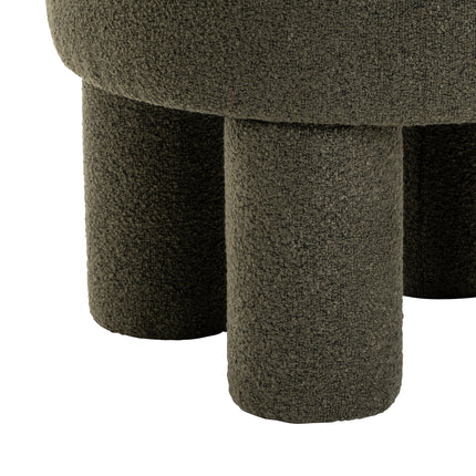 Poef Demi - Bouclé Groen